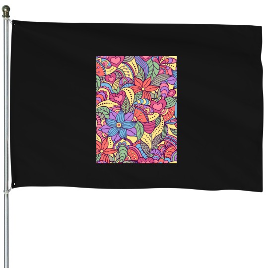 Discover Beautiful floral House Flags