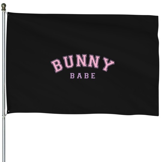 Discover Bunny-Babe-(Happy-Easter) T-Shirt House Flags