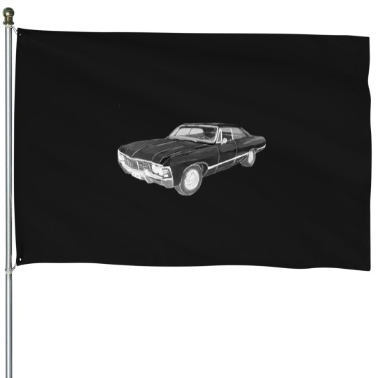 Discover 67 Chevy Impala (Supernatural) House Flags