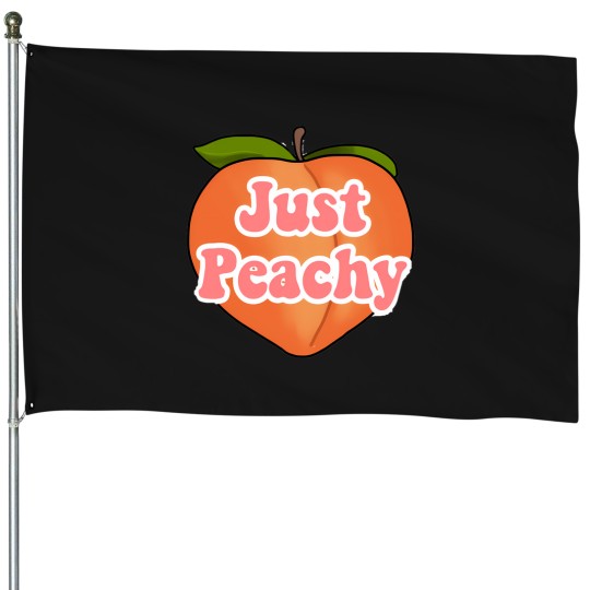 Discover Just Peachy House Flags