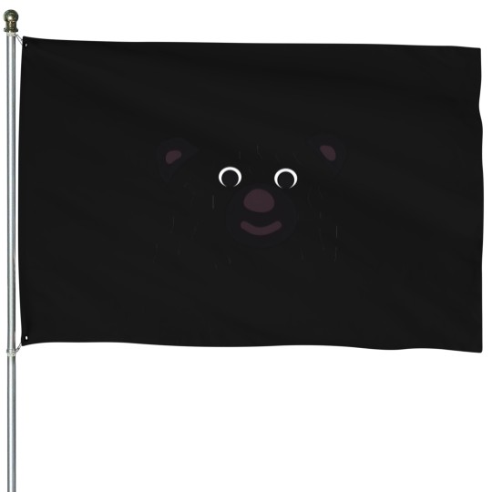 Discover bear House Flags