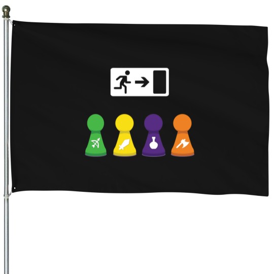 Discover Shopping Center Exit House Flags