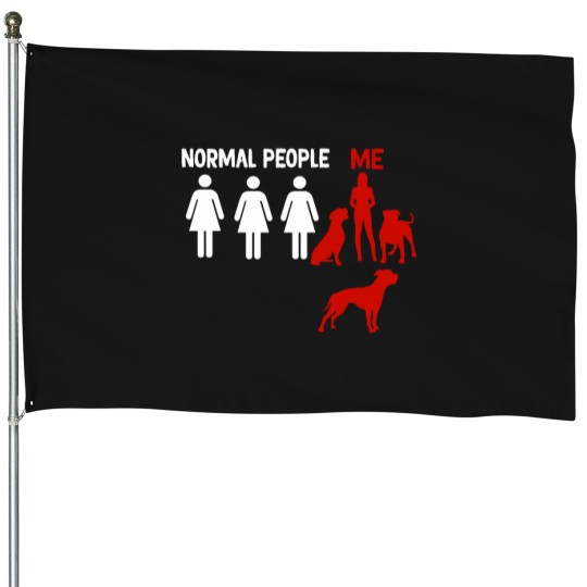 Discover funny American bulldog normel pepole me House Flags