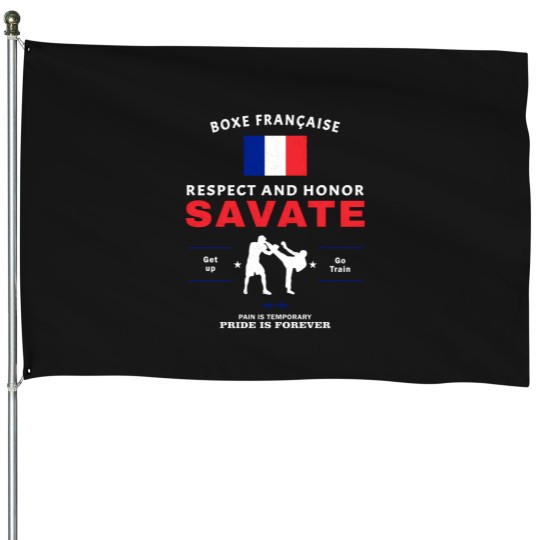 Discover Savate Kickboxer House Flags