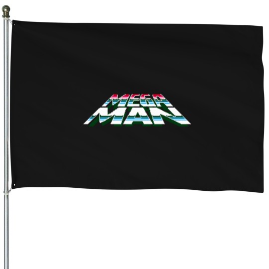 Discover Megaman logo House Flags