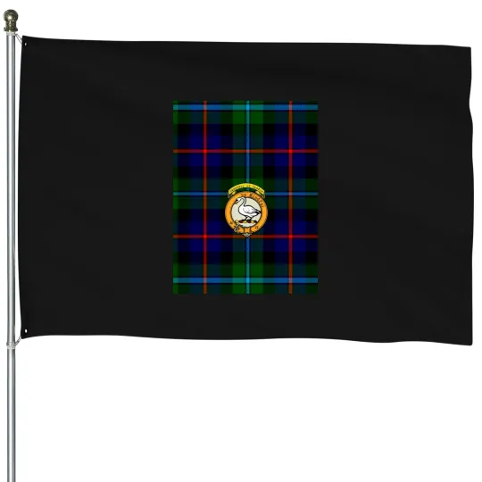 Discover Campbell of Cawdor Scottish Tartan and Crest House Flags