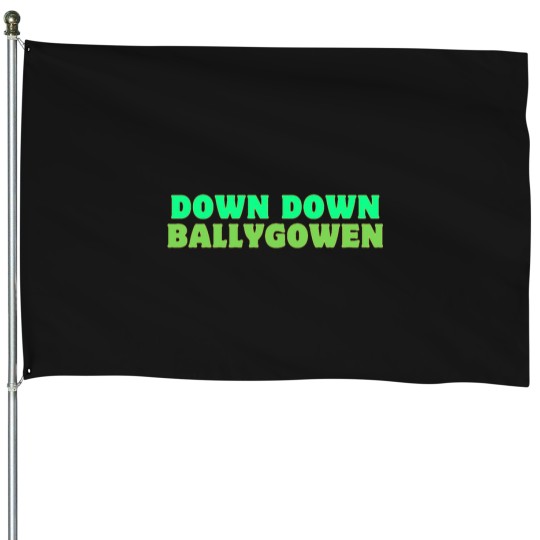 Discover Down down ballygowen Irish slang House Flags