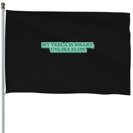 Discover Anti Elon Musk teslas Car Bumper Greens House Flags