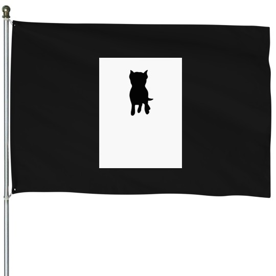Discover Cool classy Blacks and white pitbullstaffy terrier Blacks and white House Flags