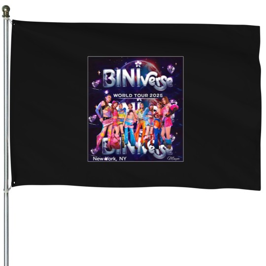Discover BiniVerse World Tour 2025 Concert House Flags, Bini Blooms Concert House Flags, bini tour concert 2025