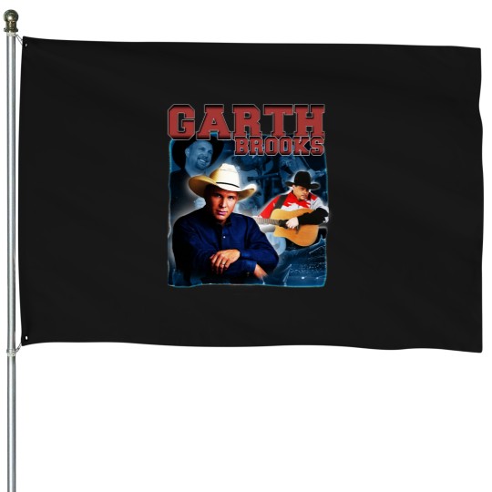 Discover Retro Truth About Garth Brooks Tribute Vintage Bootleg Design House Flags