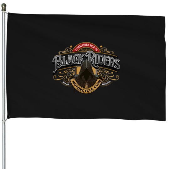 Discover Black Riders Motorcycle Club - Fantasy Funny House Flags