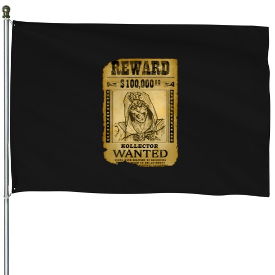 Discover Collector-Wanted-Poster-Retro-Mortal-Kombat-Gaming-Art T-Shirt House Flags