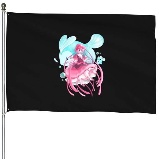 Discover Pink Jellygirl Greens House Flags