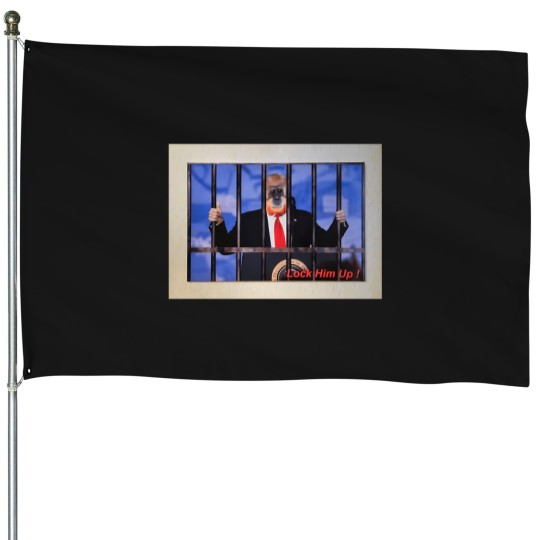 Discover Lock Him Up 207 House Flags