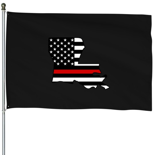 Discover Louisiana Thin Red Line House Flags