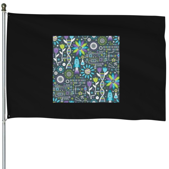 Discover Flowers And Stems 4119 House Flags