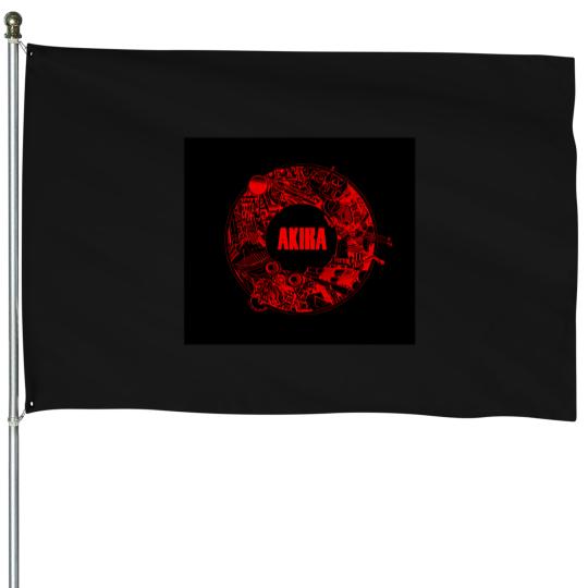 Discover Akira-(1988)-Logo-Classic-T-Shirt-(1) House Flags