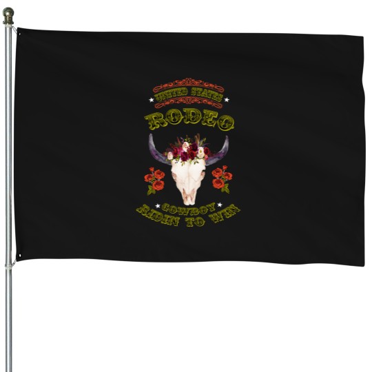 Discover Cowboy Take Me Away House Flags