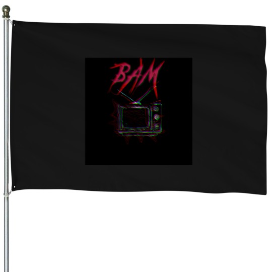 Discover BAM tv Baseball Sleeve T-Shirt House Flags