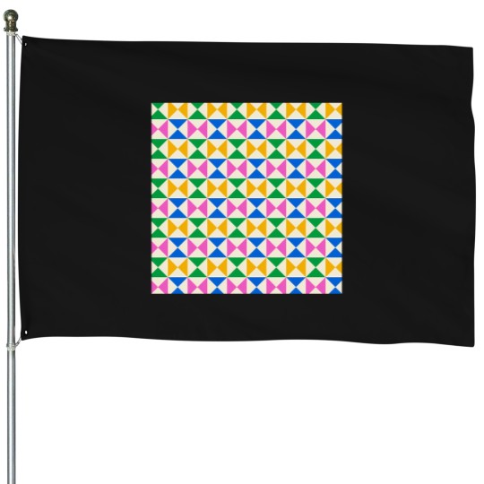 Discover Colorful Seamless Pattern House Flags