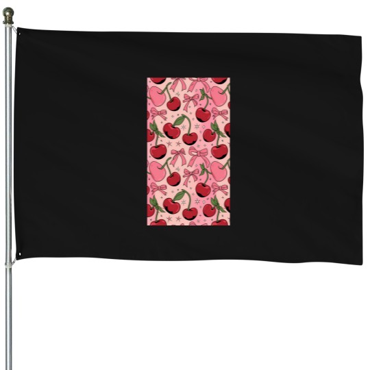 Discover Bows And Cherries (2) skeleton bike160png House Flags