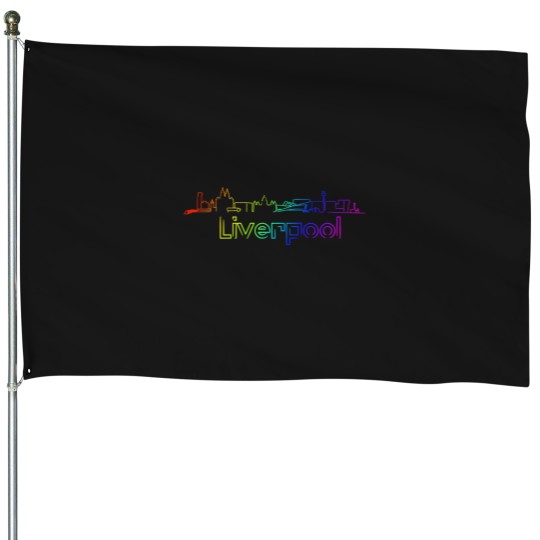 Discover Skyline Rainbow Waterfront House Flags