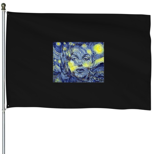 Discover Marilyn Monroe on a Starry Night  Modern Vintage House Flags