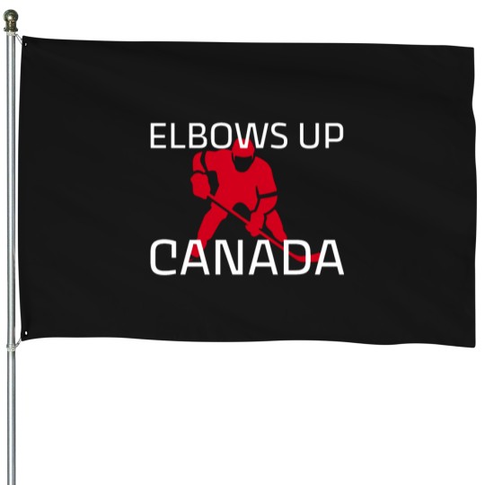 Discover Elbows Up Canada House Flags