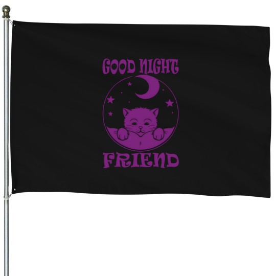 Discover Sleep Shirt Kitten Purple House Flags