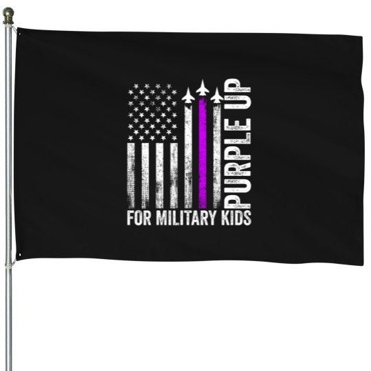 Discover purple up for military military child month ua flag House Flags