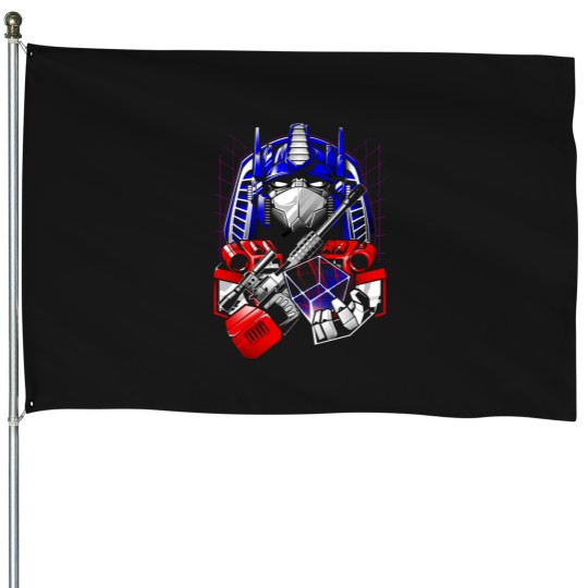 Discover Optimus Tut House Flags
