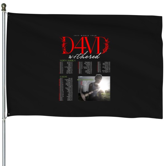 Discover D4VD Withered 2025 World Tour Dates House Flags