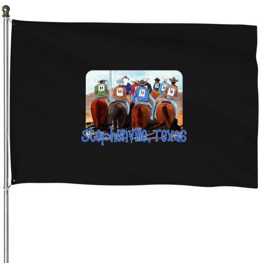 Discover Stephenville, Texas Rodeo House Flags