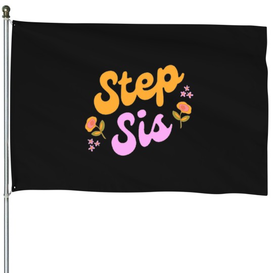 Discover step-sis-Gift-for-step-bro House Flags