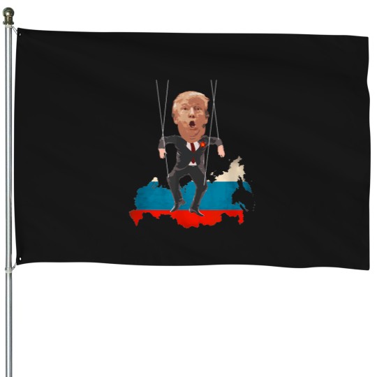 Discover Not-My-President---Donald-Trump-Is-A-Russian-Puppet-T-Shirt House Flags