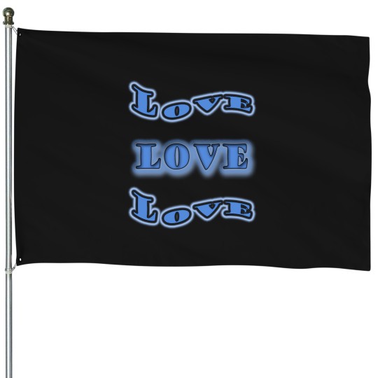 Discover loves Blue Hearts House Flags