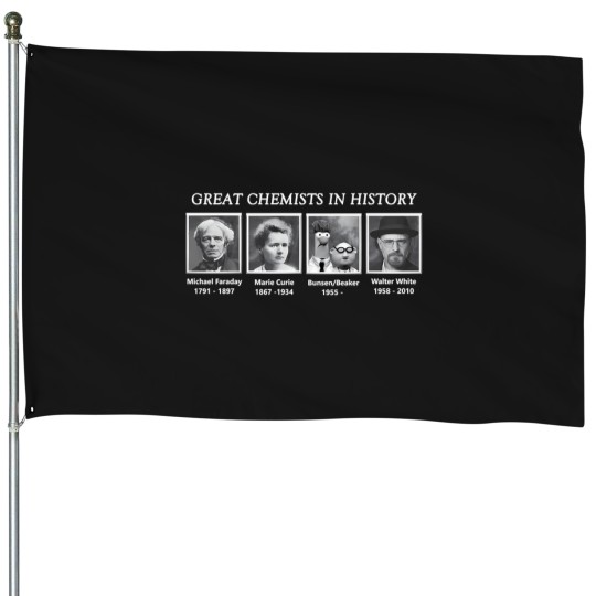 Discover Great Chemists In History T-Shirt House Flags