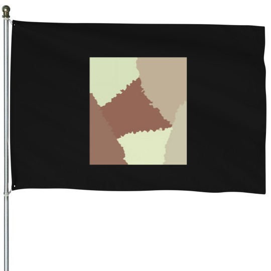 Discover Colorful Crystal Patterns House Flags