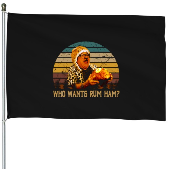 Discover Vintage-Design-Who-Wants-Rum-Ham T-Shirt House Flags
