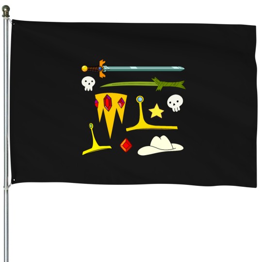 Discover Adventure time  pack Vol - 1 House Flags