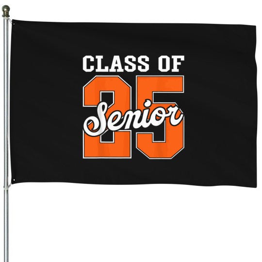 Discover Class-Of-2025-Senior-2025-Graduate-Back-To-School-2025-T-Shirt House Flags