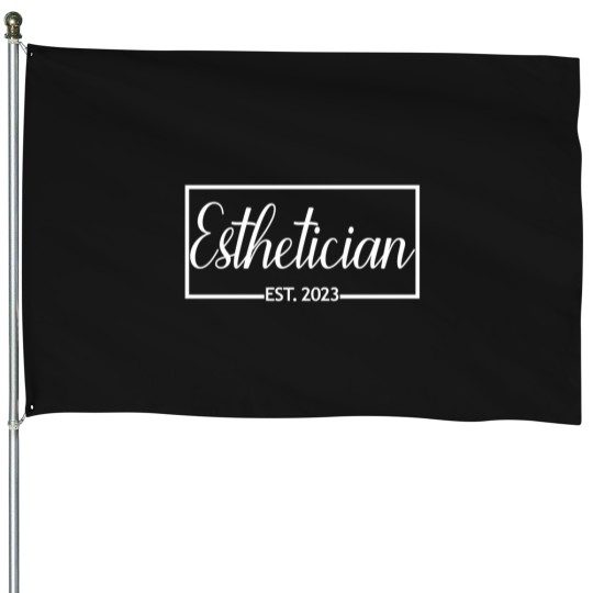 Discover Esthetician Est 2023 Graduation New Skin Care Specialist House Flags