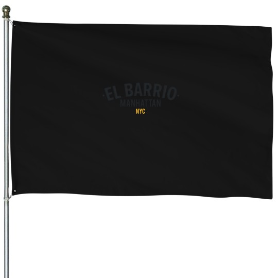 Discover New York El Barrio - El Barrio Spanish Harlems - El Barrio NYC Spanish Harlems Manhattan logo House Flags