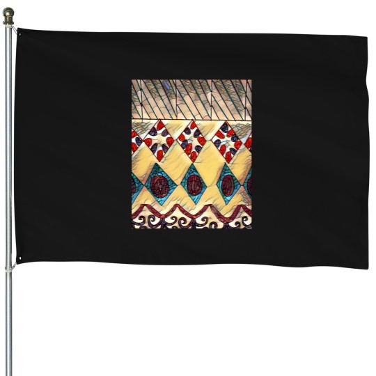 Discover Glass-Patterns-Art-(2) T-Shirt House Flags