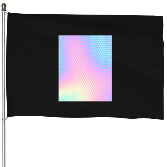Discover Abstract Colorful Holographic Texture Graphic T-Shirt 330 House Flags