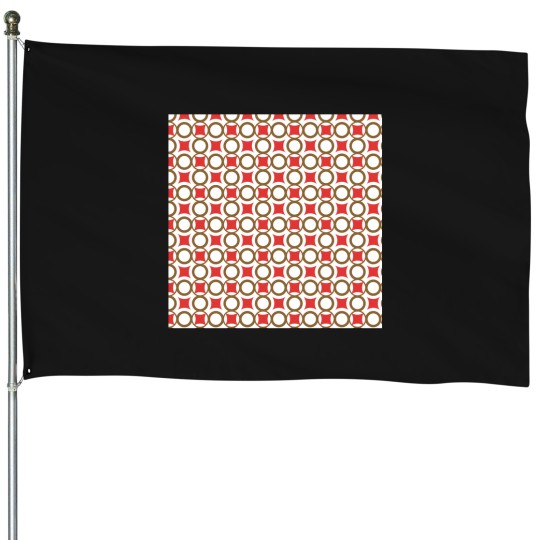 Discover New Girl Pattern House Flags