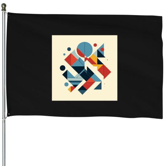 Discover Alive-Bauhaus-Design T-Shirt House Flags