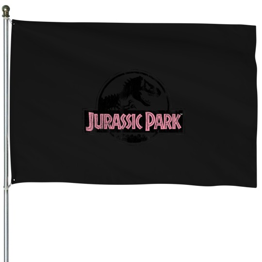 Discover Distressed Logo Pink Type T-Shirt House Flags