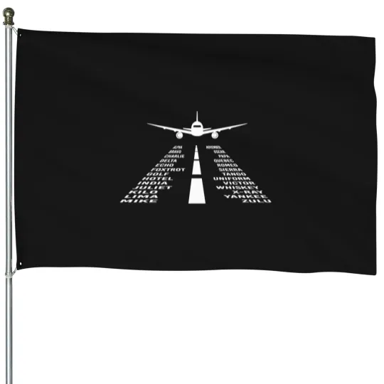 Discover Airplane-Phonetic-Alphabet T-Shirt House Flags